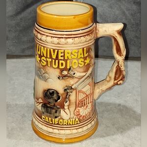 UNIVERSAL STUDIOS CALIFORNIA COLLECTIBLE CERAMIC STEIN / MUG VINTAGE